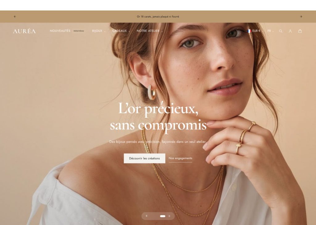 Aperçu de la boutique en ligne Auréa