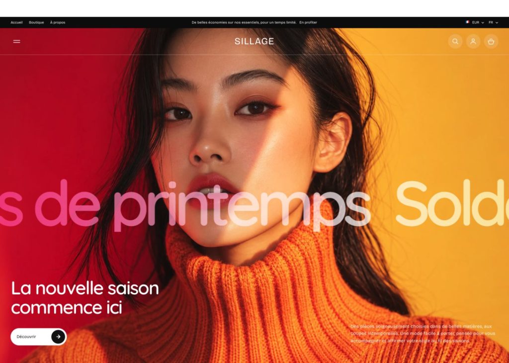 Aperçu de la boutique en ligne Sillage