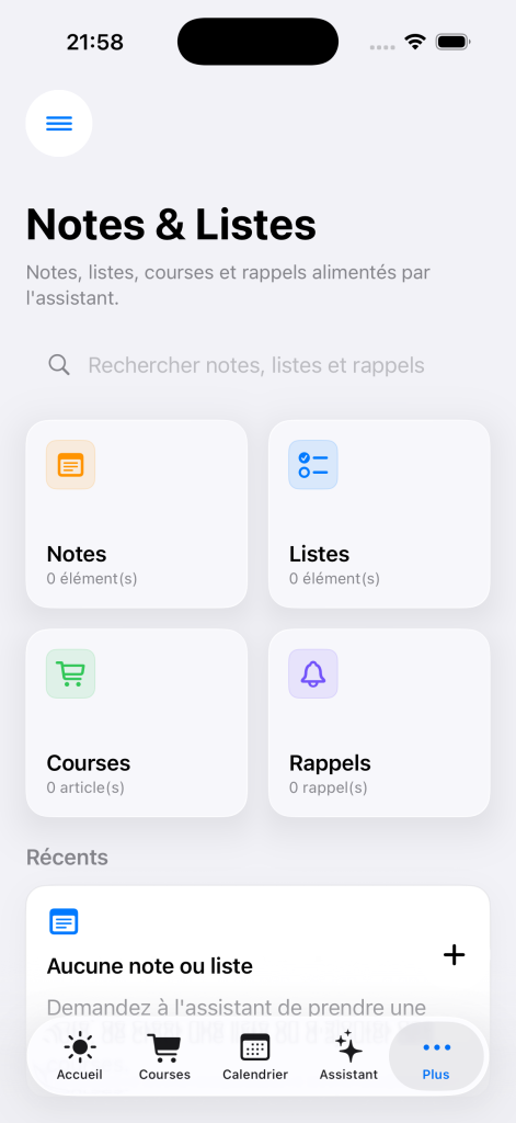 Notes & Listes